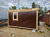 Хозблок с распашными дверьми 4х2,3 RAL 8017
